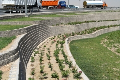 Doha Interchange, Gravity Retaining Structures
